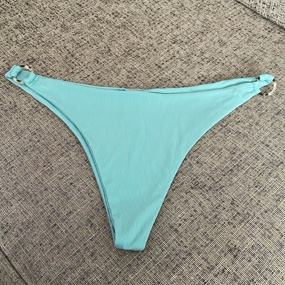 Kittenish Aqua Bikini Bottom Size XL